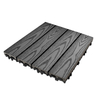 Modern Design Outdoor Decking Tiles DIY Wood Plastic Composite Hollow WPC with Brushed Finish for Patio Decks Terrazzo Floors