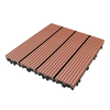 WPC Floor Diagonal Grain Dark Cooffee Color Wood Plastic Composite Diy Splicing Flooring Outdoor for Home