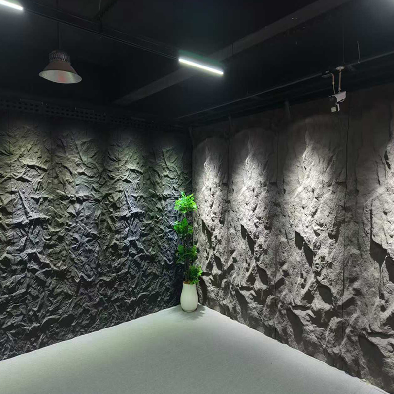 Wholesale Modern 3D Wave PU Artificial Stone Exterior Wall Panels Waterproof Fireproof
