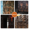 Wholesale Modern 3D Wave PU Artificial Stone Exterior Wall Panels Waterproof Fireproof