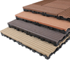 Classical wood plastic composite DECKING TILE 300*300mm