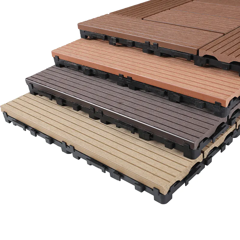 Classical wood plastic composite DECKING TILE 300*300mm