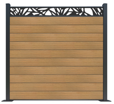 Co extrusion wpc wood plastic composite fence