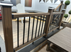 Co extrusion wpc wood plastic composite Rails
