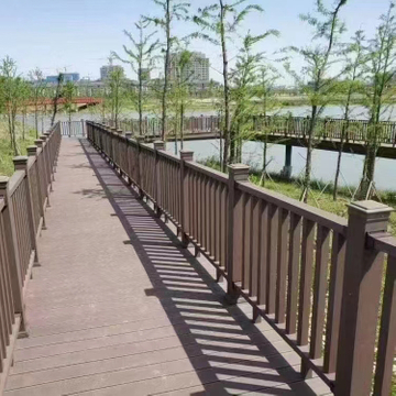 Co extrusion wpc wood plastic composite Rails