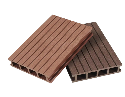 wood plastic composite (wpc) outdoor decking engineered hollow pvc oak deck waterproof good price modell-nr 3d-embossed
