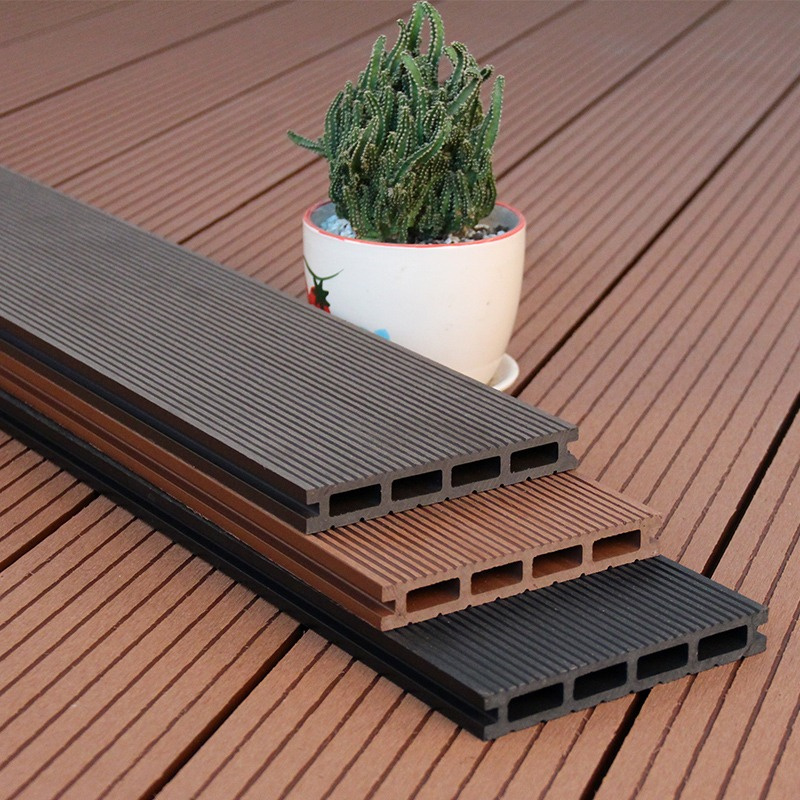 Customizable 140*23mm double co-extruded covered hollow decorative board, waterproof outdoor garden pool composite decorative board