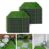 Black wood-plastic flooring tiles DIY outdoor flooring patio interlocking flooring garden terrace