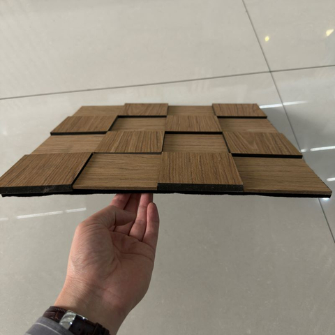 Modern 3D Model Design MDF Veneer Acoustic Panels Highly Effective Sound Absorption KSL Brand Office Building Hotel Exterior 1