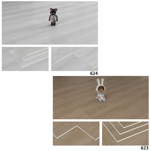 New Design Vinyl Plank Flooring Squares 4mm 5mm 6mm Thickness Vinyl Plank Floor Click Lock System Spc Flooring