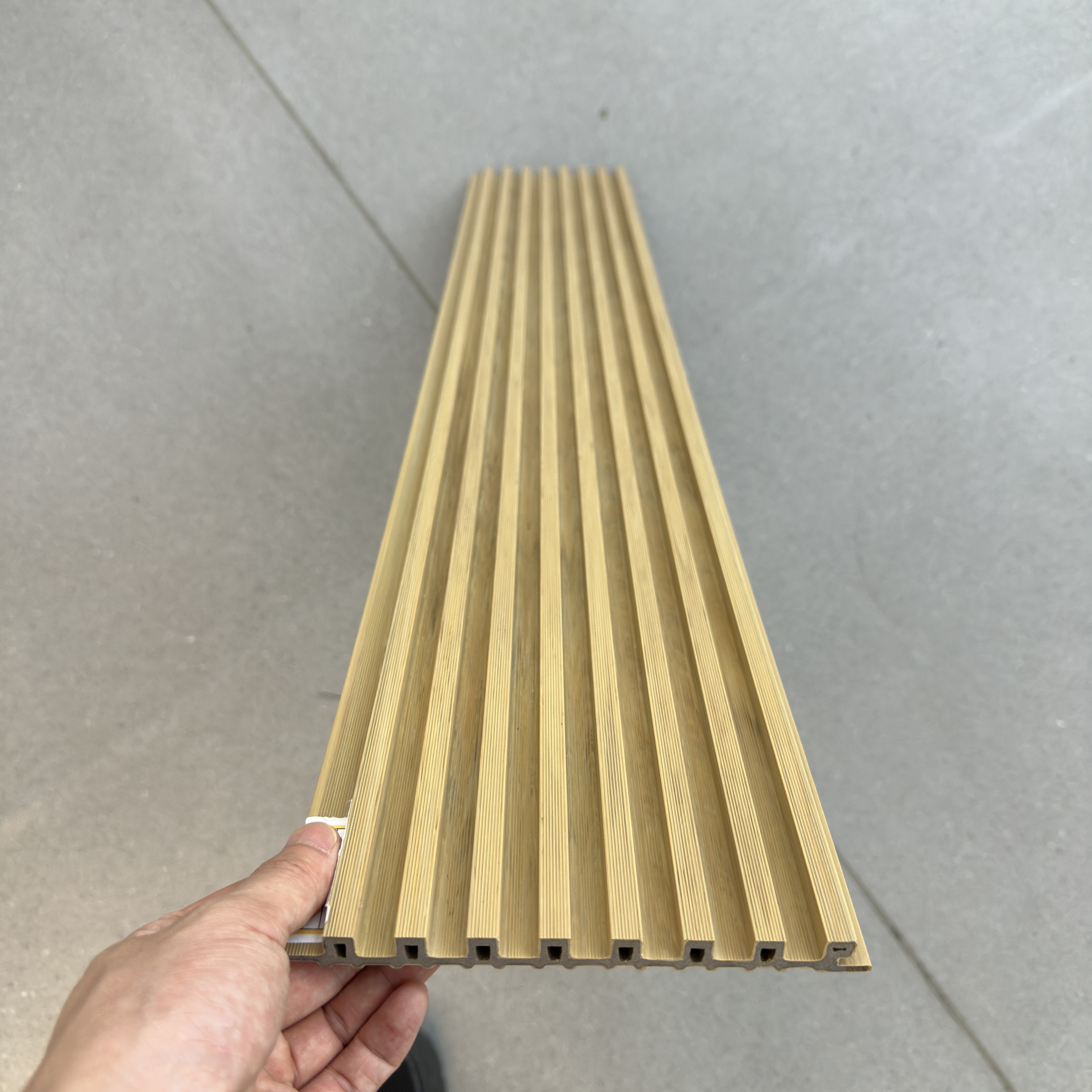 KSL ASA WPC Fluted Wall Panel 3D Soundproof Villa Outdoor Commercial Kitchen Gym Japanese Style Plastic Panels Hotels Kids