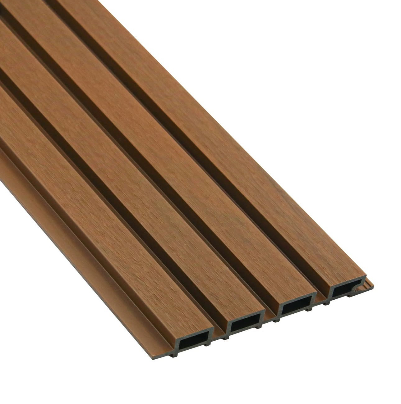 Great Wall Co-Extruded High Quality Modern Exterior Wood-Plastic PVC Wall Panel Two-Color Texture Pavement Waterproof