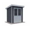 KSL New Type Traditional Wooden Outdoor Weatherproof Waterproof Dustproof WPC Courtyard Leisure Use Prefabricated Tool Shed