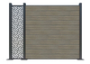 Co extrusion wpc wood plastic composite fence