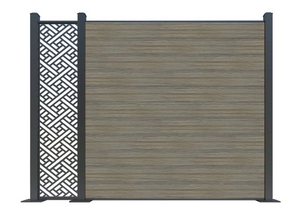 Co extrusion wpc wood plastic composite fence