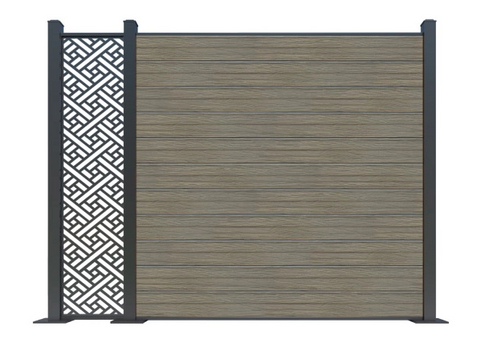 Co extrusion wpc wood plastic composite fence