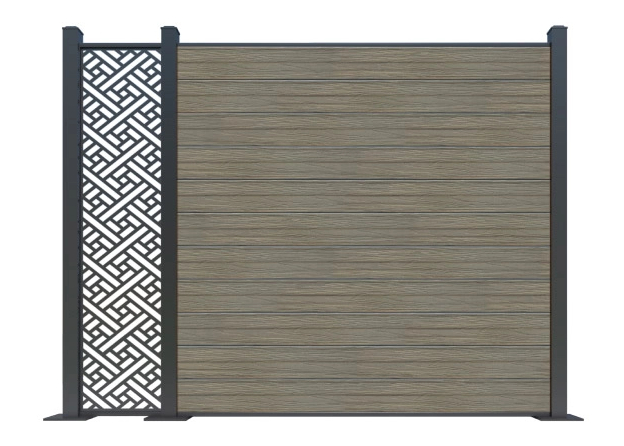 Co extrusion wpc wood plastic composite fence