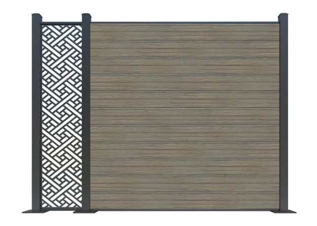 Co extrusion wpc wood plastic composite fence