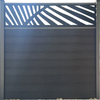 High Quality Anti-UV WPC Fence Hardware Outdoor Wood Plastic Composite Fencing Panels Laser Cutting Board Metal Privacy 3D Yard