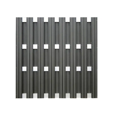 Wholesale outdoor waterproof WPC fence panels, heat-treated plastic composite material, villa garden privacy fences with embossing