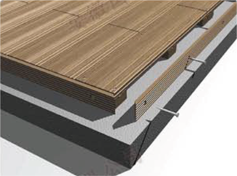 wood plastic composite skirting