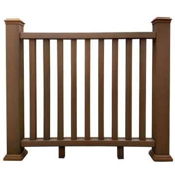 Co extrusion wpc wood plastic composite Rails