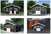 Traditional WPC Weatherproof Waterproof Dustproof Prefabricated Garden/Tool Shed for Courtyard Use