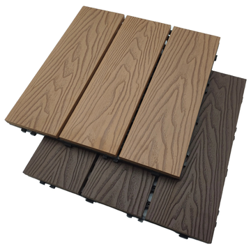 Classical wood plastic composite DECKING TILE 300*300mm