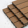 Modern Design Outdoor Decking Tiles DIY Wood Plastic Composite Hollow WPC with Brushed Finish for Patio Decks Terrazzo Floors