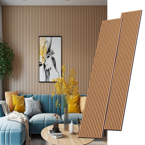Modern Design Wood Acoustic Wall Panels with Veneer Finish for Studios And Hotels-Custom Graphic Design Capability