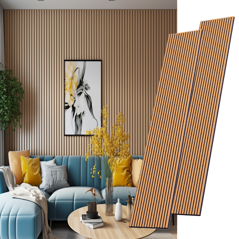 Modern Design Wood Acoustic Wall Panels with Veneer Finish for Studios And Hotels-Custom Graphic Design Capability