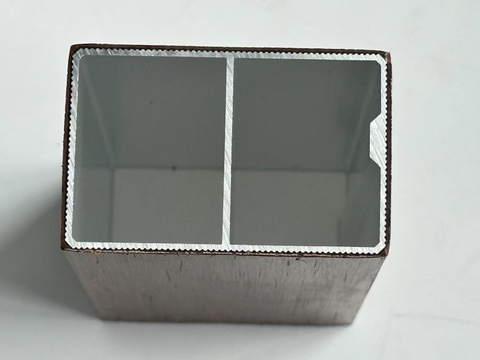 Aluminum WPC Square Tube-Waterproof Customizable Bending Angle Wood Grain/3D Embossed Surface for Outdoor & Garden Use