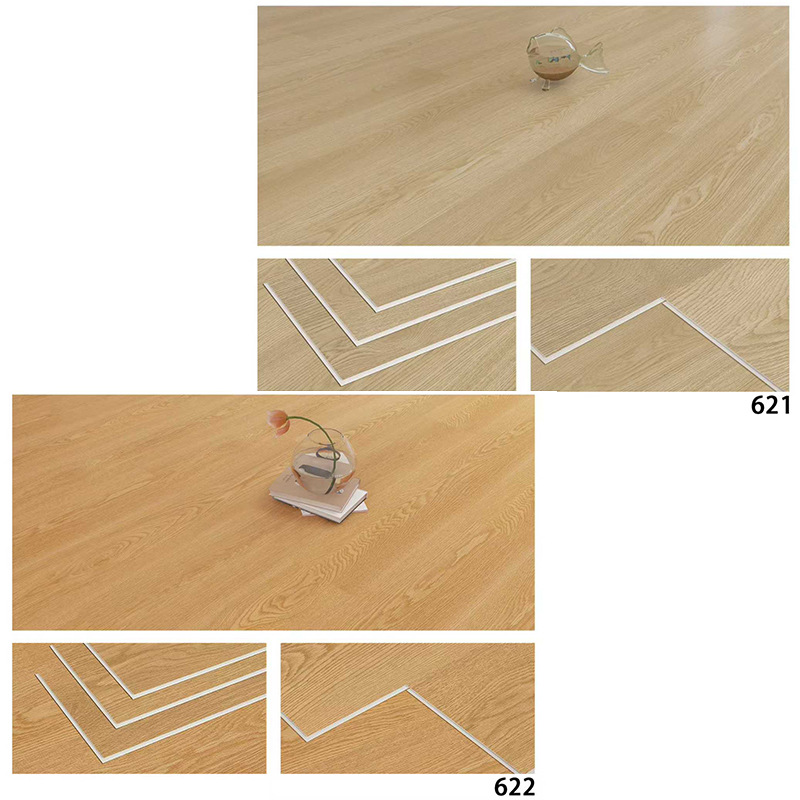 New Design Vinyl Plank Flooring Squares 4mm 5mm 6mm Thickness Vinyl Plank Floor Click Lock System Spc Flooring