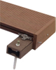 Terrasse WPC Couleur Teck Bordure Plancher Baguette D'Angle