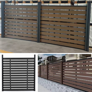 Traditional Popular Cheap Fence Grid Gate Plastic Composite Wood Plastic Fence Panel