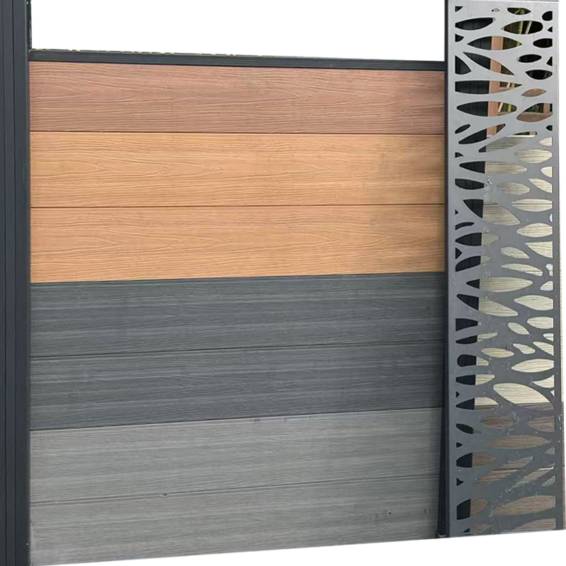 WPC FENCE WITH ALUMINUM