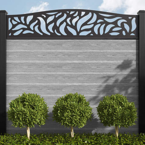 WPC FENCE WITH ALUMINUM