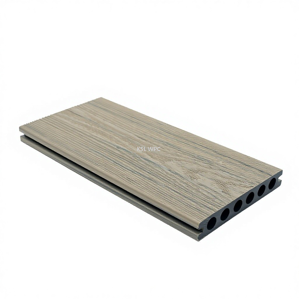 KSL Interlocking Deck Tiles 3D Wood Grain Anti‑Slip DIY Outdoor Flooring for Patio Poolside