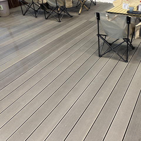 Hollow ASA co-extruded decking anti-slip outdoor WPC flooring for garden patio