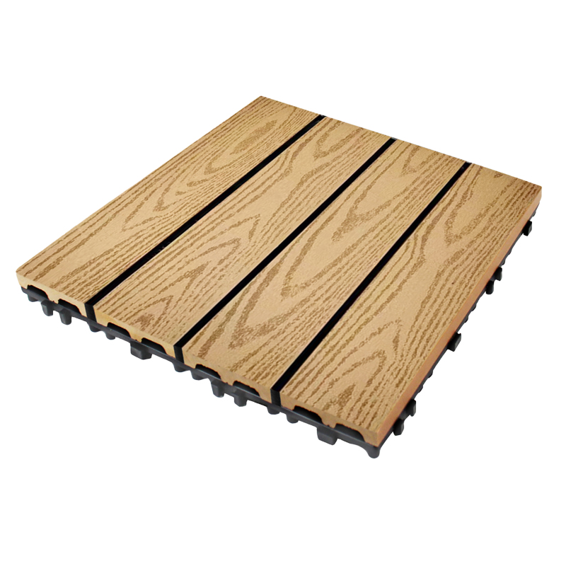 WPC DIY flooring interlocking deck tiles waterproof for balcony patio garden