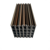 Multi color wood grain aluminum plastic WPC deck samples custom color options