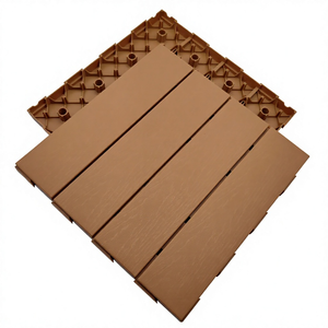 DIY interlocking WPC decking tiles outdoor patio flooring