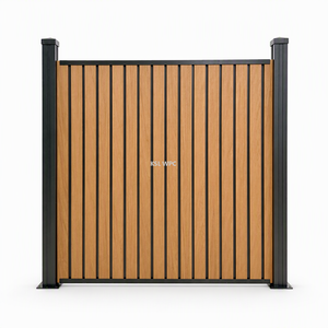 Modern Vertical Slat WPC Composite Privacy Fence Panel - Factory Direct