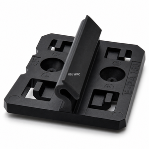 46x46mm Quick Install WPC Decking Clips Hidden Fasteners Heavy Duty Plastic Deck Clamps for Composite Decking Joist Fixing