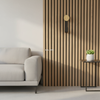 PET acoustic panels installed on open office wall reduce echo noise absorption
