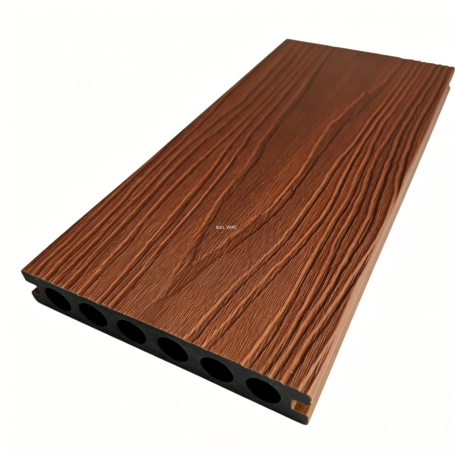 Dual layer co-extruded WPC cross section ASA protective shell WPC core