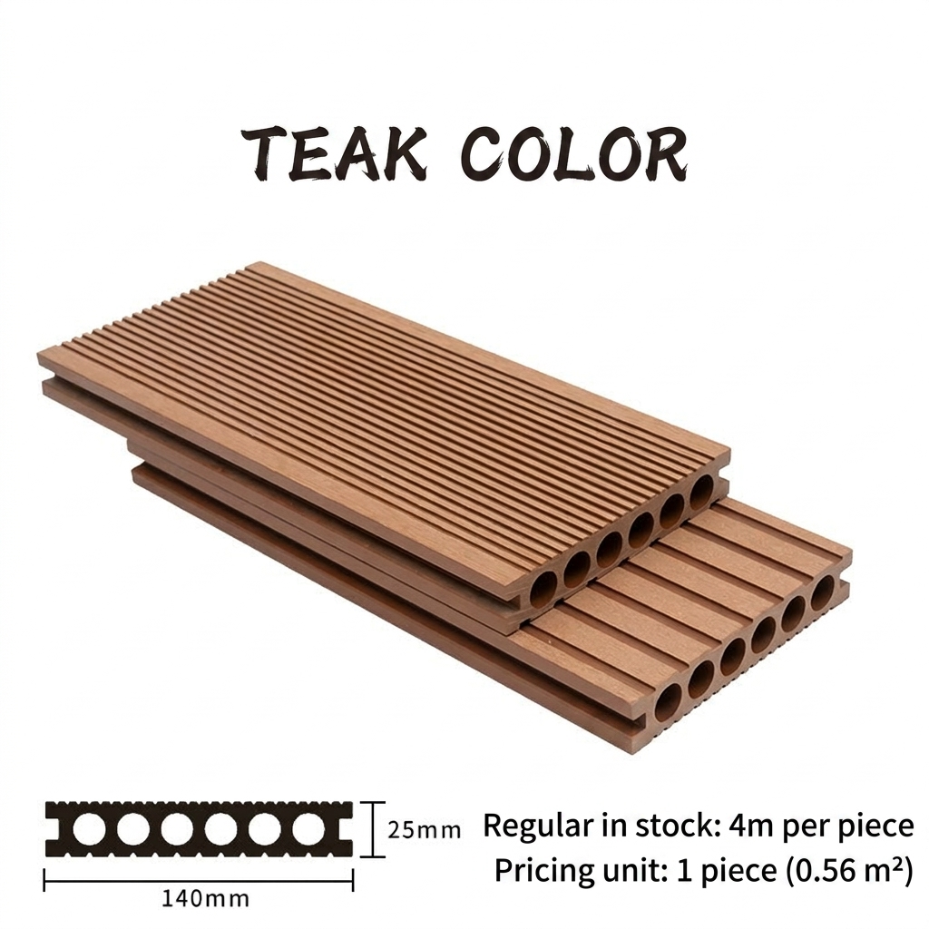 3D Embossed WPC Floor | Wood Plastic Composite Decking