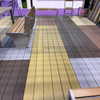 3D embossed co-extrusion composite deck board poolside flooring