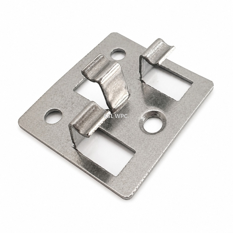 Hidden Metal Fastener System for WPC Outdoor Terrace Decking
