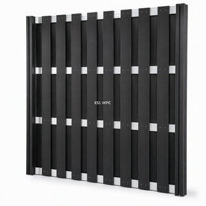Modern Vertical Slat WPC Composite Privacy Fence Panel - Factory Direct